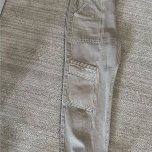 Womens AGOLDE Gray Cargo Pants